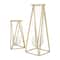 CosmoLiving by Cosmopolitan 9" Gold Modern Iron Vase Set